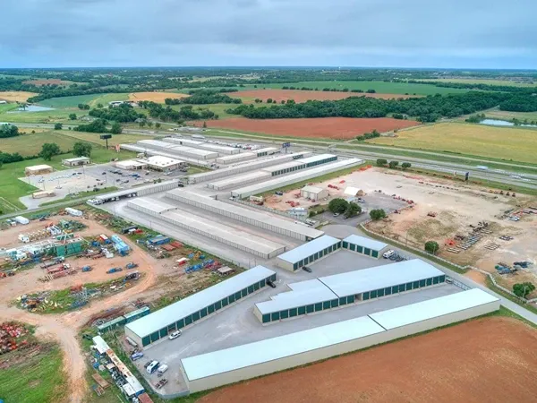 Aerial view of Overflow Garage
