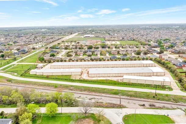 Aerial view of Overflow Garage