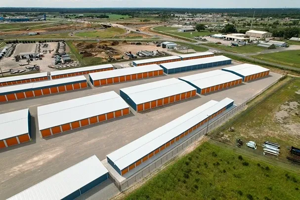 Aerial view of Overflow Garage