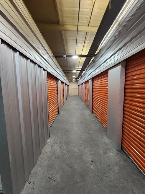 Indoor storage units at Overflow Garage