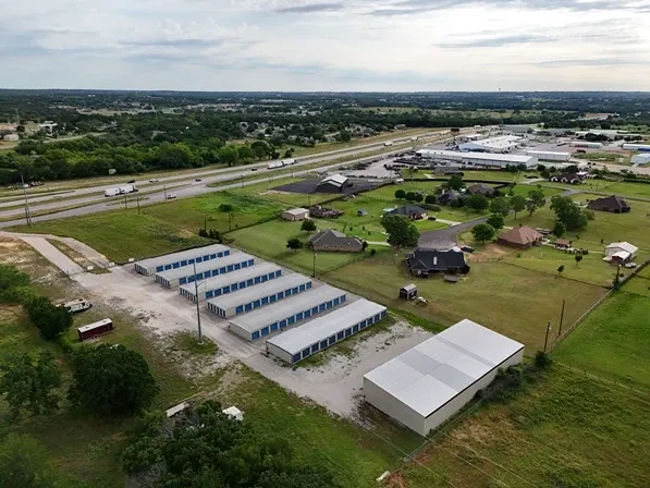 Aerial view of Overflow Garage and Interstate 20