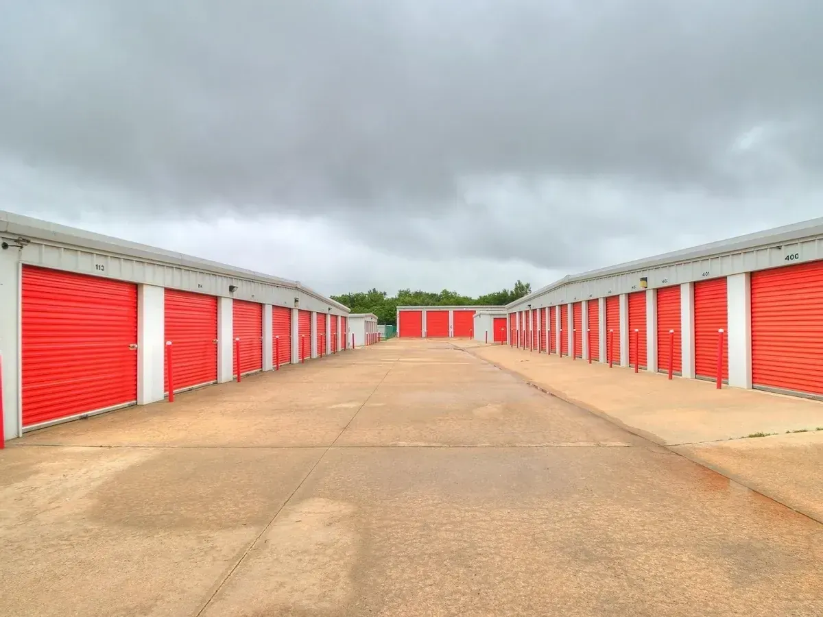 Drive up units at Overflow Garage Shawnee